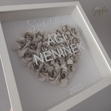 Tanár köszöntő papírvirág box Tanár köszöntő papírvirág box