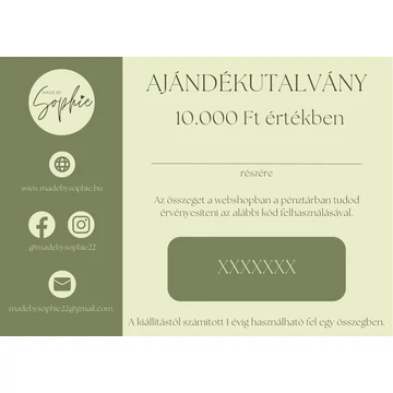 Ajándékutalvány minta Ajándékutalvány minta