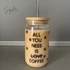 Kép 2/2 - 'All you need is coffee' üvegpohár
